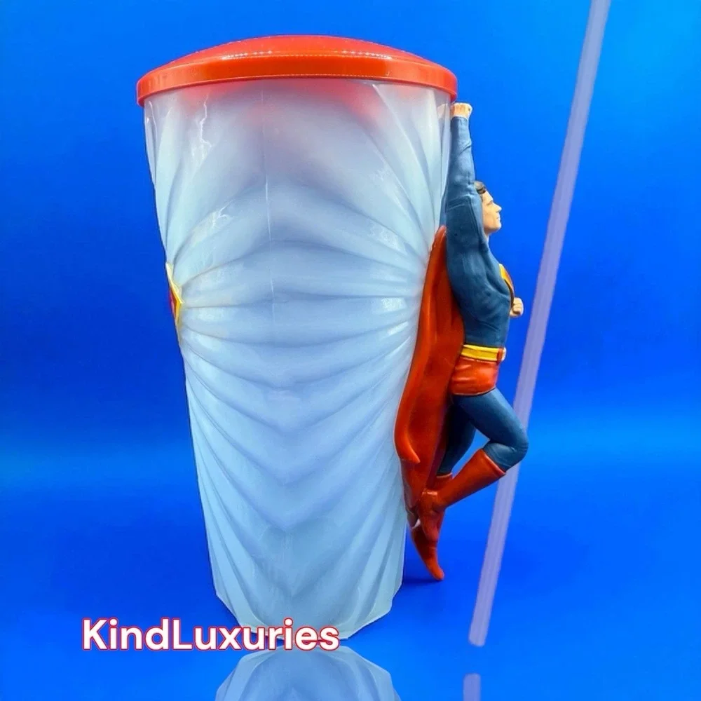 SUPMERAN Movie 2025 - NEW!! Tumbler Cup Light Up Straw DC Comics IN HAND